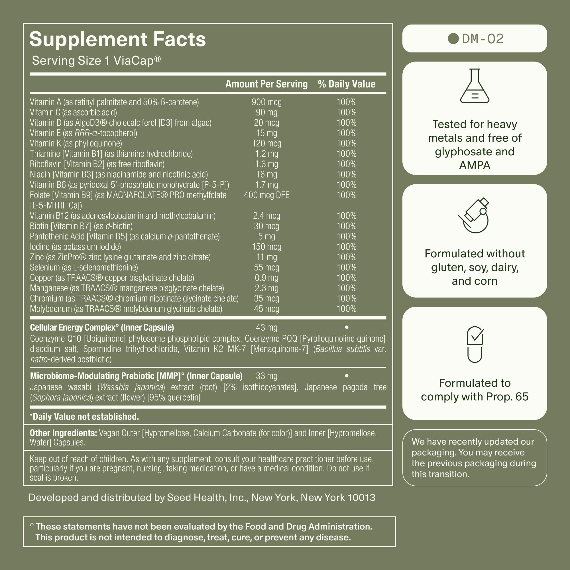 Seed Daily Essentials Duo - DS-01 Synbiotic & DM-02 Multivitamin - Starter