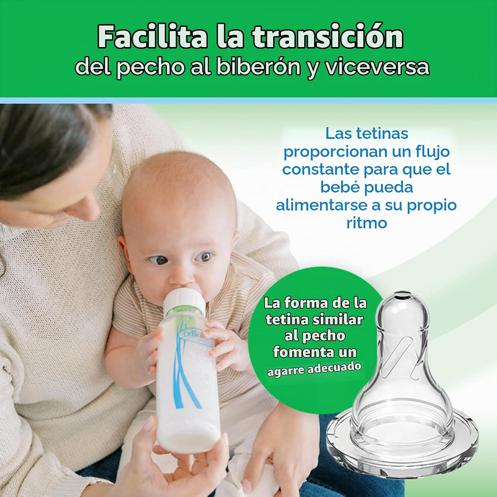 Dr. Brown’s Options+ Anti-Colic Narrow Glass Baby Bottles