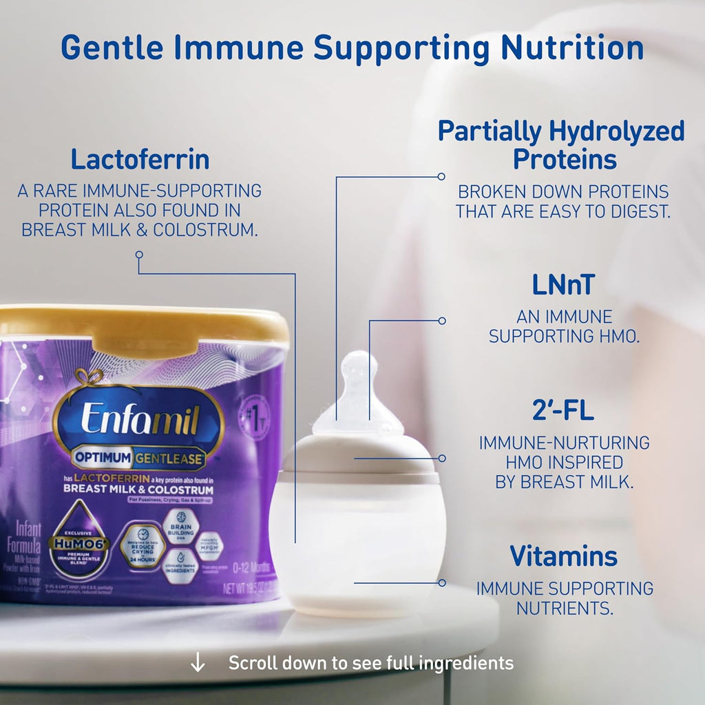 Enfamil Optimum (Enspire) Gentlease Baby Formula, 19.5 Oz