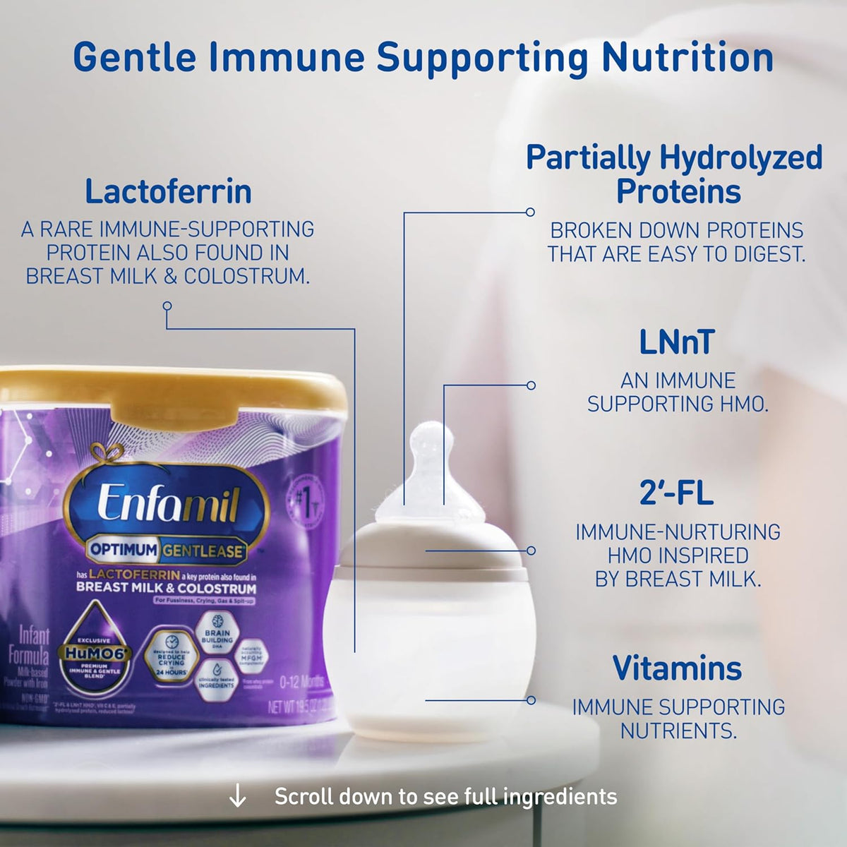 Enfamil Optimum (Enspire) Gentlease Baby Formula, 19.5 Oz