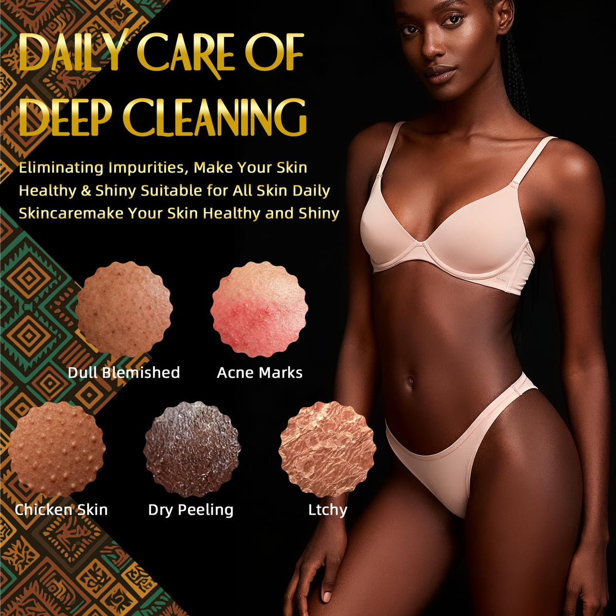 UJFQBH 3 Pack African Net Sponge, African Exfoliating Net Bath Sponge Long Net Bath Sponge Exfoliating Shower Body Scrubber Back Scrubber Skin Smoother,Great for Daily Use (Pink,Yellow,Purple)
