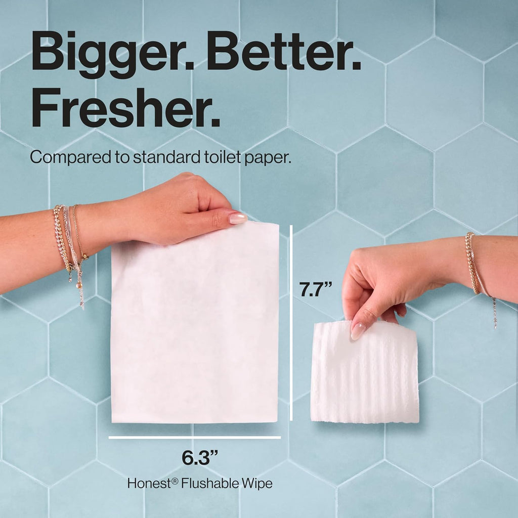 The Honest Company Flushable Wipes, Hypoallergenic, Gilded Wings, 126 Count