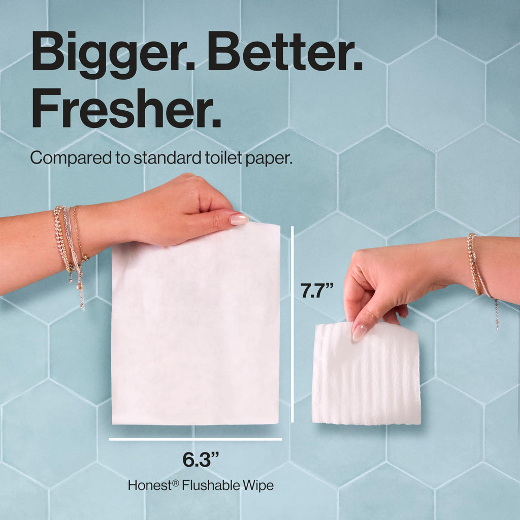 The Honest Company Flushable Wipes, Hypoallergenic, Gilded Wings, 126 Count
