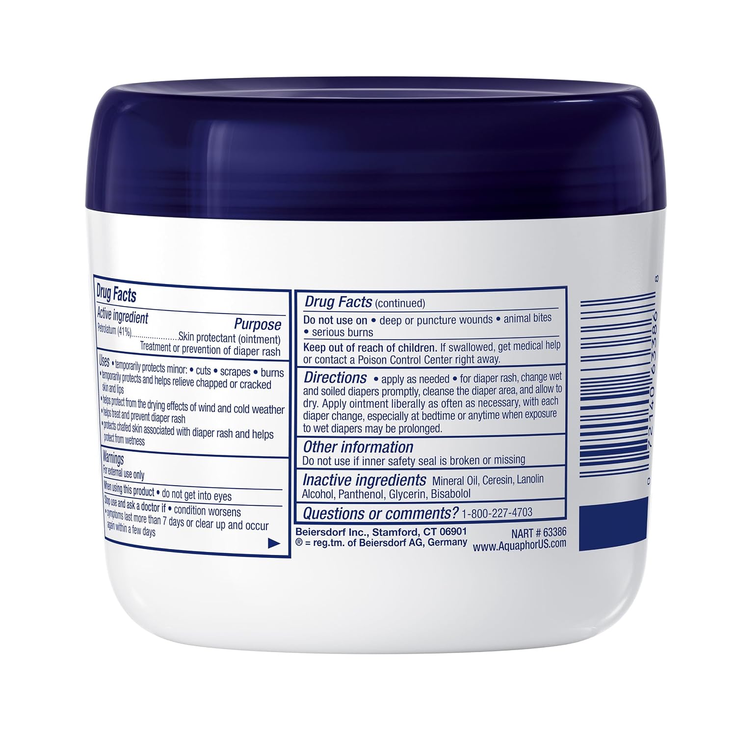 Aquaphor Baby Advanced Therapy Healing Ointment Skin Protectant, 7 OZ