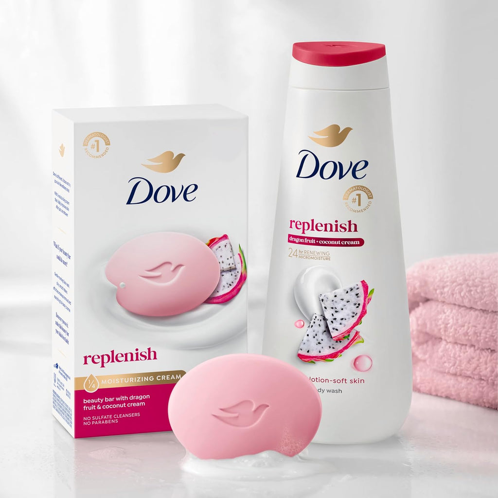 Dove Beauty Bar Soap , Glacial Water & Avocado Oil, I 6 Count 3.75 oz