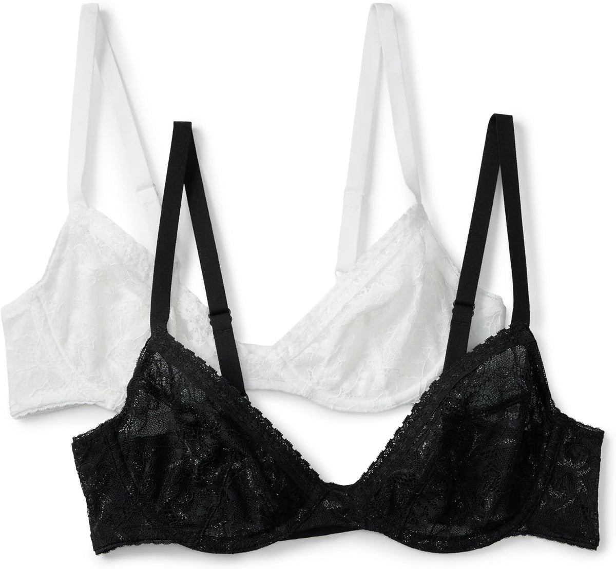 Women's Stretch Lace Plunge Bra – Comfortable, Supportive & Seamless, Multipack