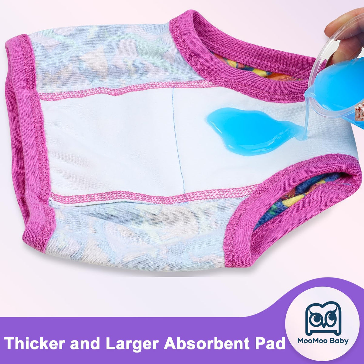MooMoo Baby Potty Training Underwear for Boys and Girls Cotton 2T-9Y