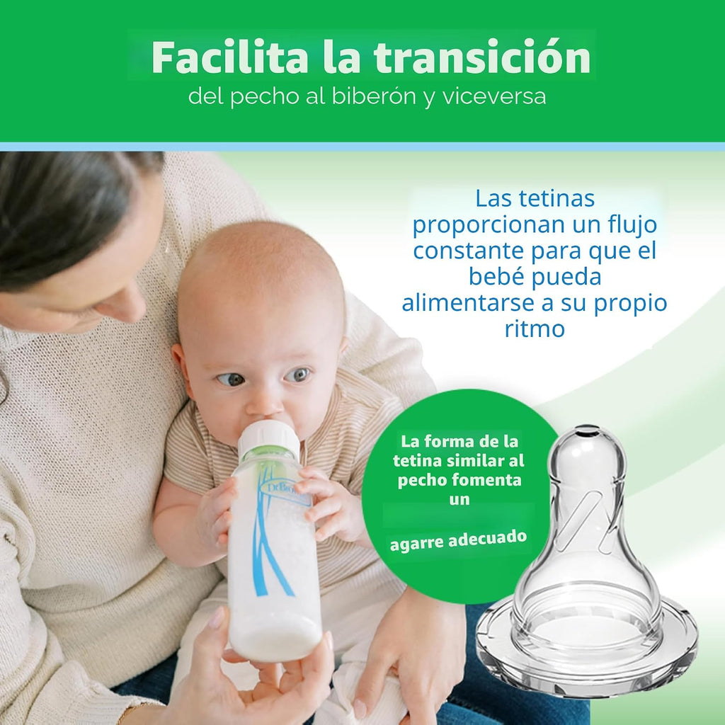 Dr. Brown’s Options+ Anti-Colic Narrow Glass Baby Bottles
