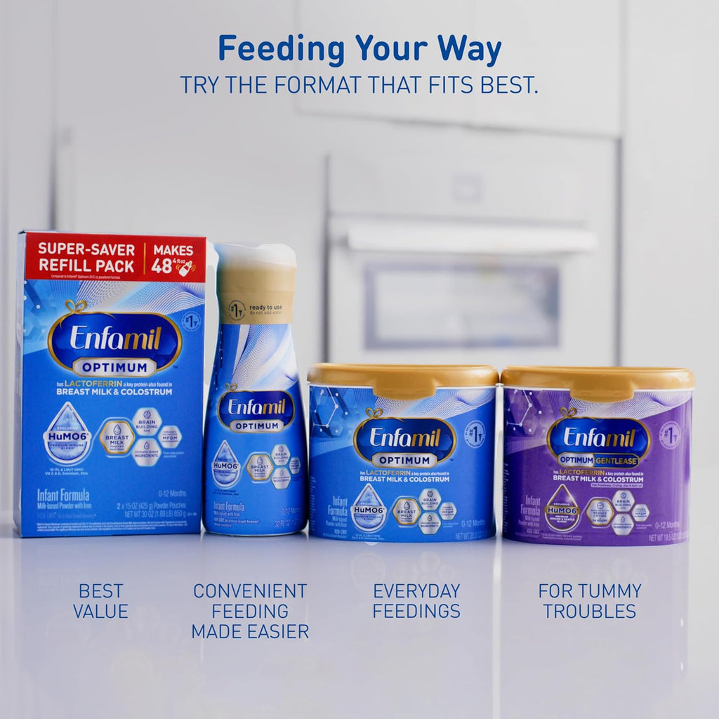 Enfamil Optimum (Enspire), Immune-Supporting Baby Formula, 20.5 Oz