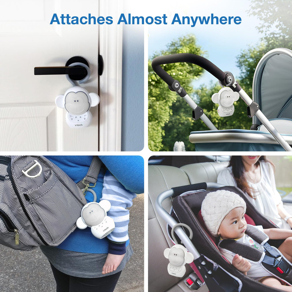 VTech Baby Monitor No WiFi – 19Hr Video Battery, 1000ft Range, Night Vision, Two-Way Talk, Temperature Sensor, Sound-Activated Screen, Lullabies | VM819