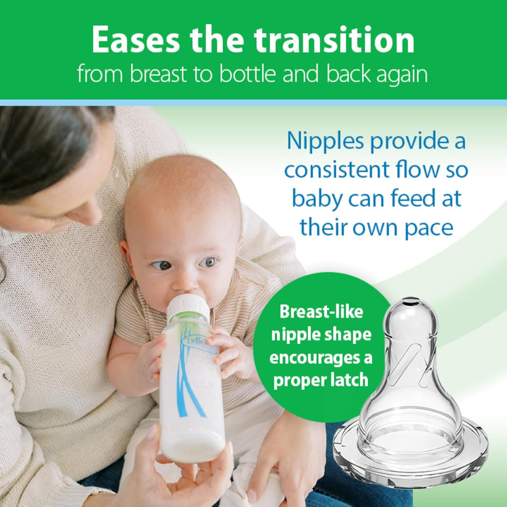 Dr. Brown’s Options+ Anti-Colic Narrow Glass Baby Bottles