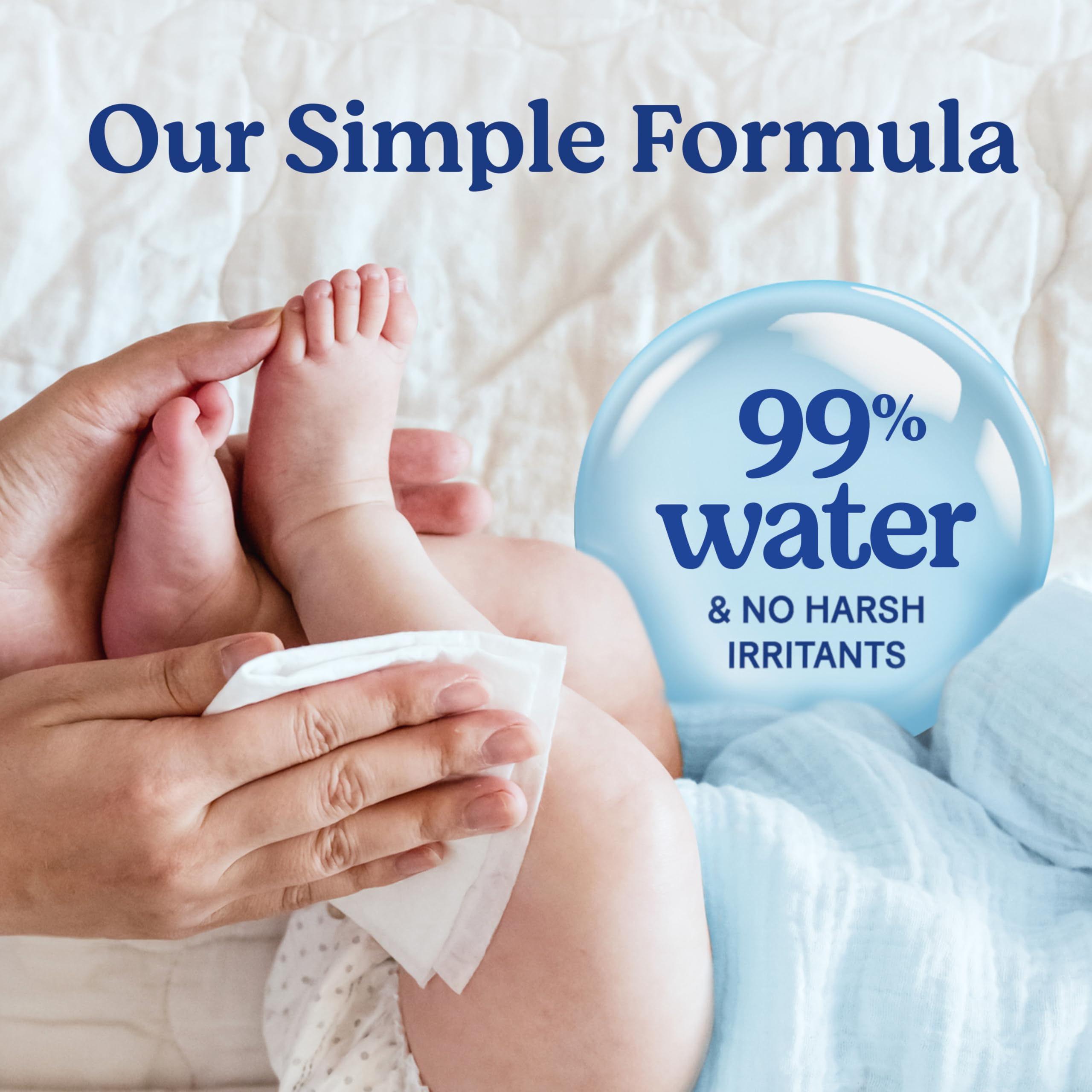 Huggies Skin Essentials Baby Wipes, 99% Water, 15 Packs, 840 Wipes