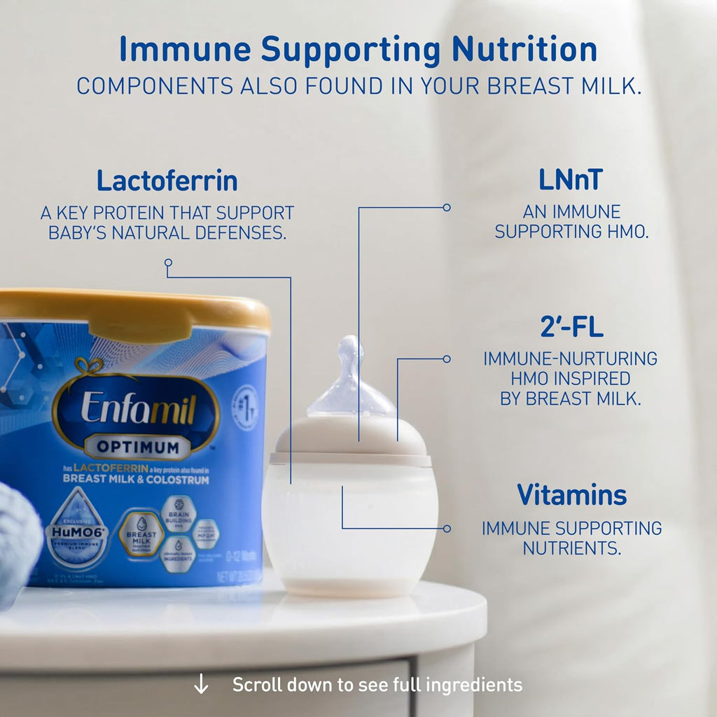 Enfamil Optimum (Enspire), Immune-Supporting Baby Formula, 20.5 Oz