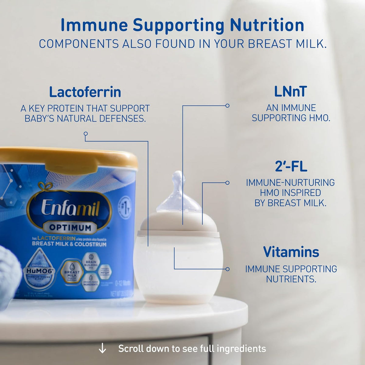 Enfamil Optimum (Enspire), Immune-Supporting Baby Formula, 20.5 Oz