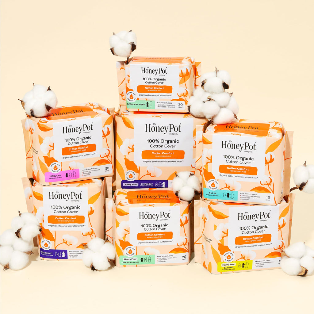 The Honey Pot Company - Cotton Comfort - Panty Liners for Women