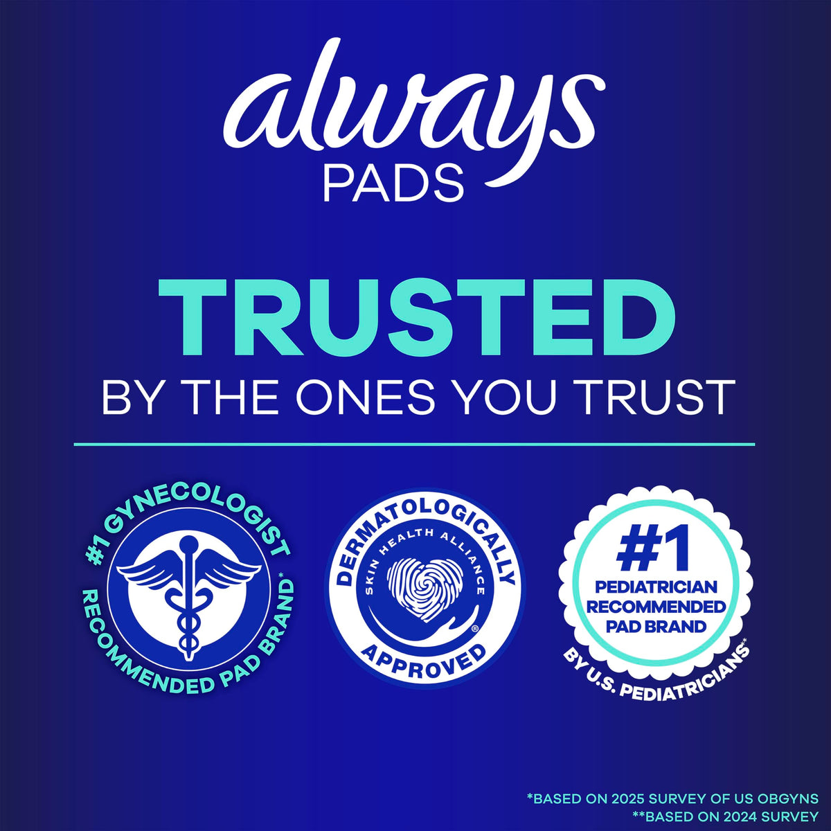 Always Maxi Overnight Pads with Wings for Women, Size 5, Extra Heavy Overnight Absorbency, Unscented, 36 Count