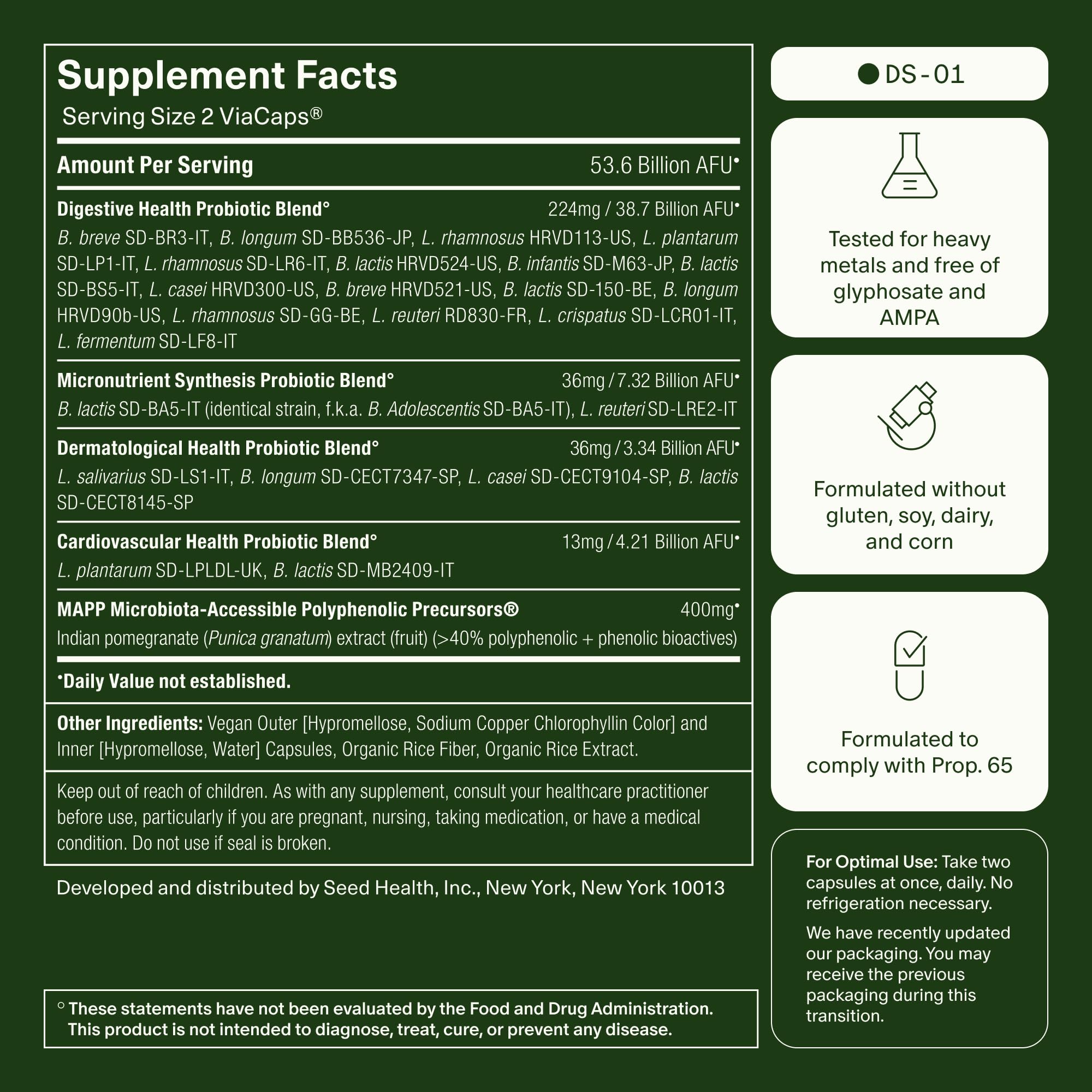 Seed Daily Essentials Duo - DS-01 Synbiotic & DM-02 Multivitamin - Starter