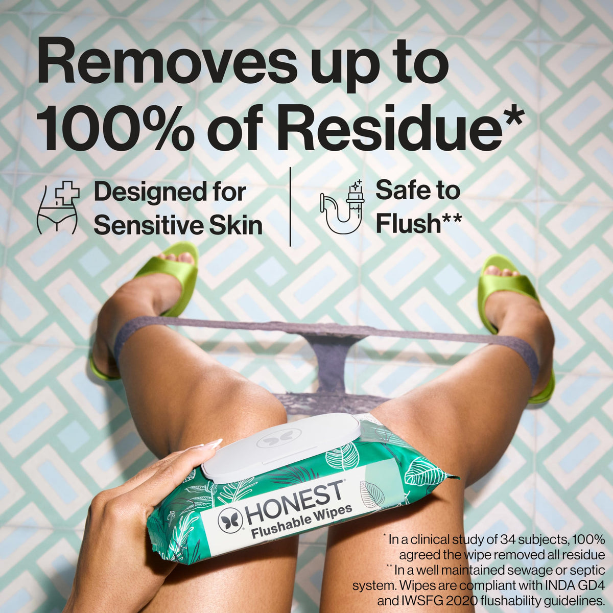 The Honest Company Flushable Wipes, Hypoallergenic, Gilded Wings, 126 Count