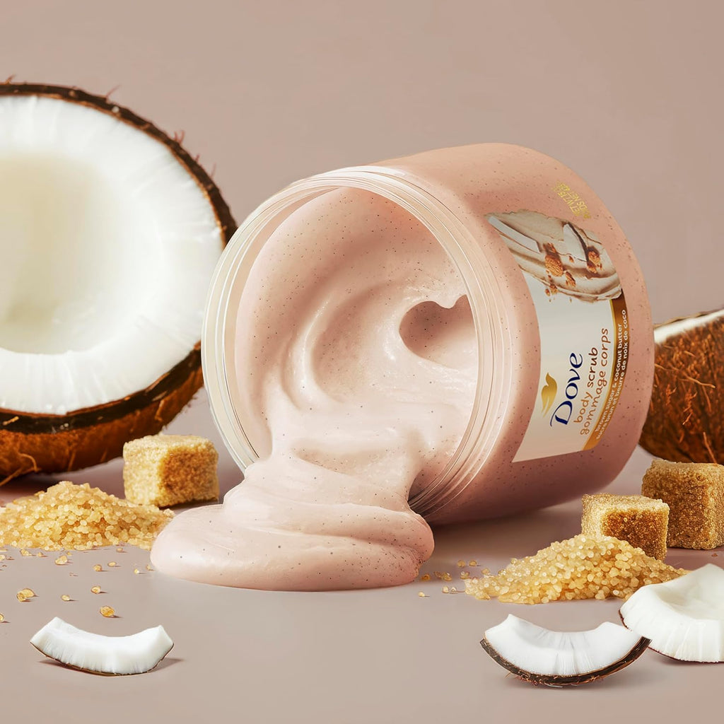 Dove Brown Sugar & Coconut Butter Exfoliating Body Scrub – 15 oz