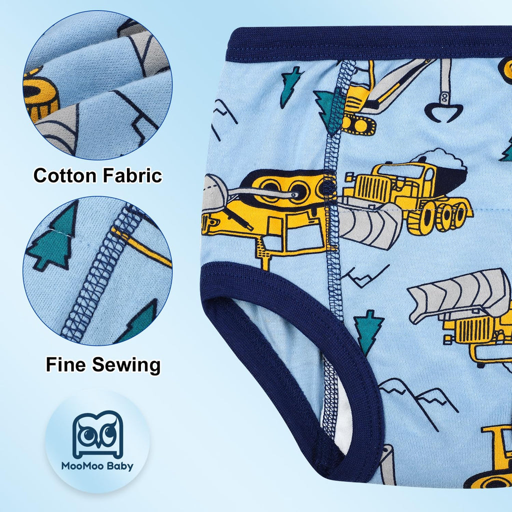 MooMoo Baby Potty Training Underwear for Boys and Girls Cotton 2T-9Y