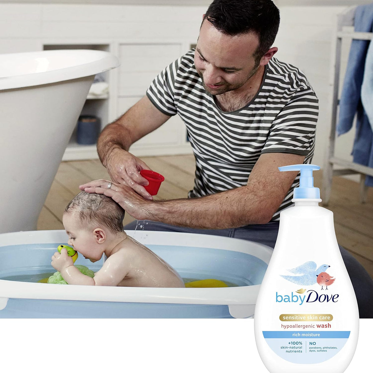 Baby Dove Sensitive Skin Care Baby Wash For Baby Bath Time Rich 20 oz