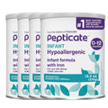 Pepticate Hypoallergenic Infant Formula 0–12 Months 13.2oz 4 Pack