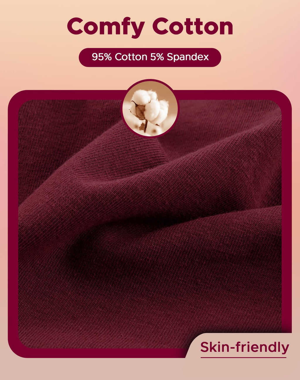 INNERSY Period Underwear for Women High Waisted Leak-Proof Postpartum Menstrual Panties 3-Pack