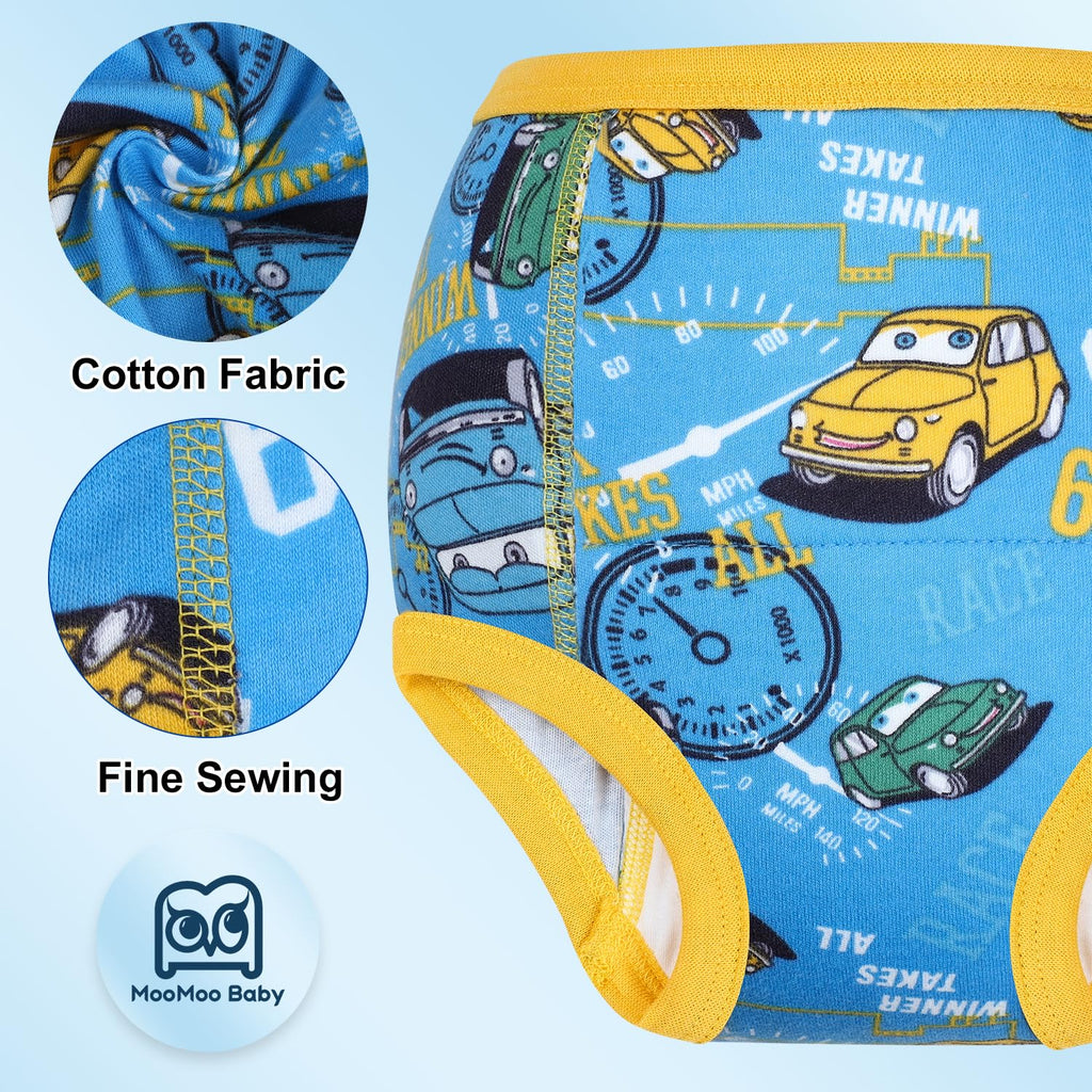 MooMoo Baby Potty Training Underwear for Boys and Girls Cotton 2T-9Y