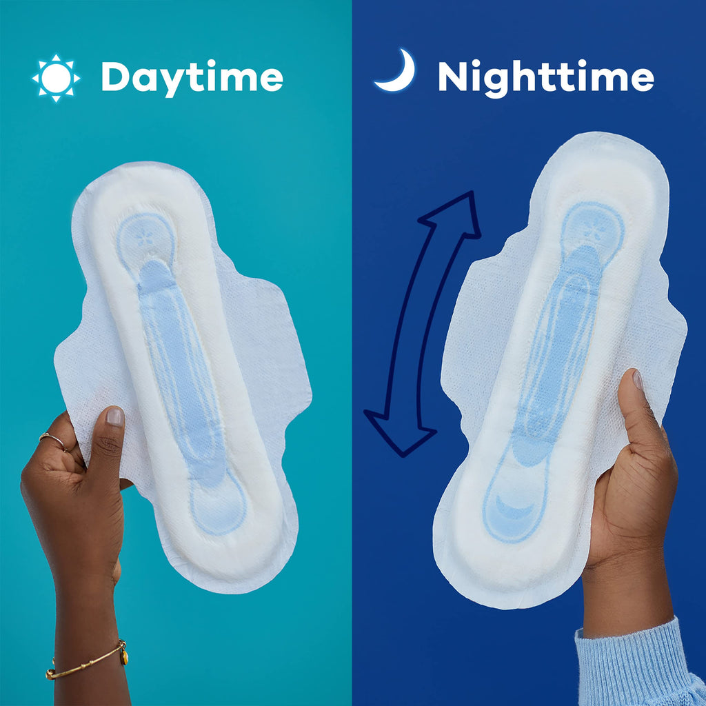 Always Maxi Overnight Pads with Wings for Women, Size 5, Extra Heavy Overnight Absorbency, Unscented, 36 Count