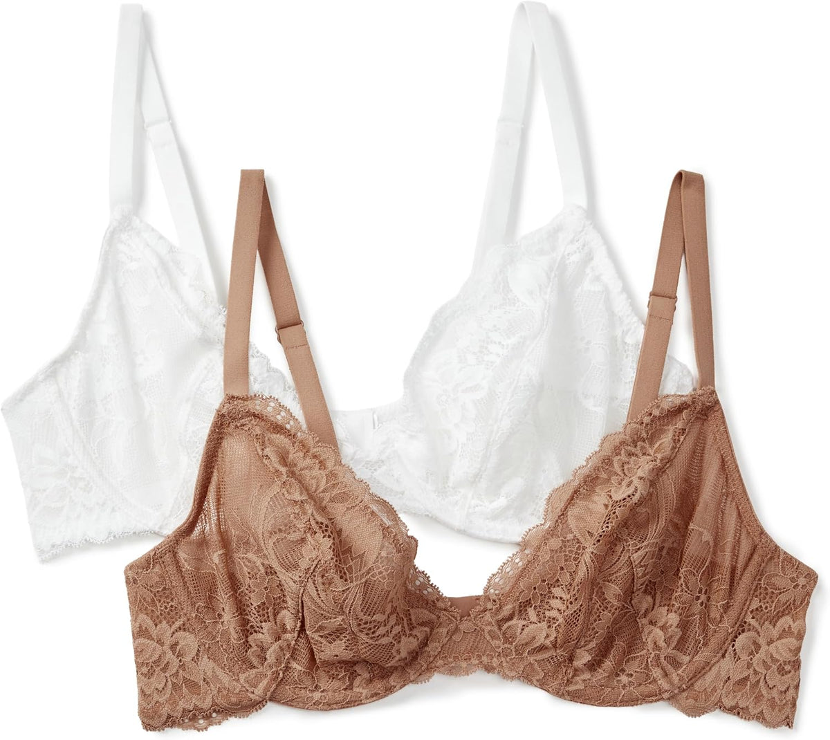 Women's Stretch Lace Plunge Bra – Comfortable, Supportive & Seamless, Multipack