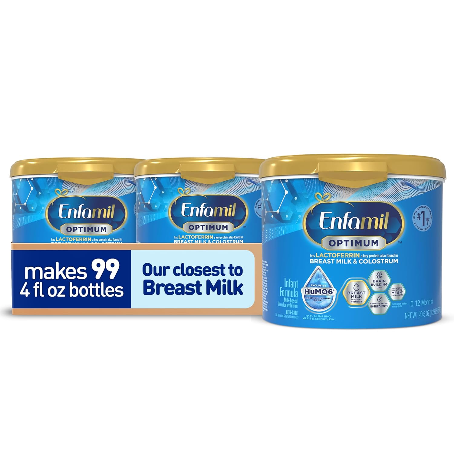 Enfamil Optimum (Enspire), Immune-Supporting Baby Formula, 20.5 Oz