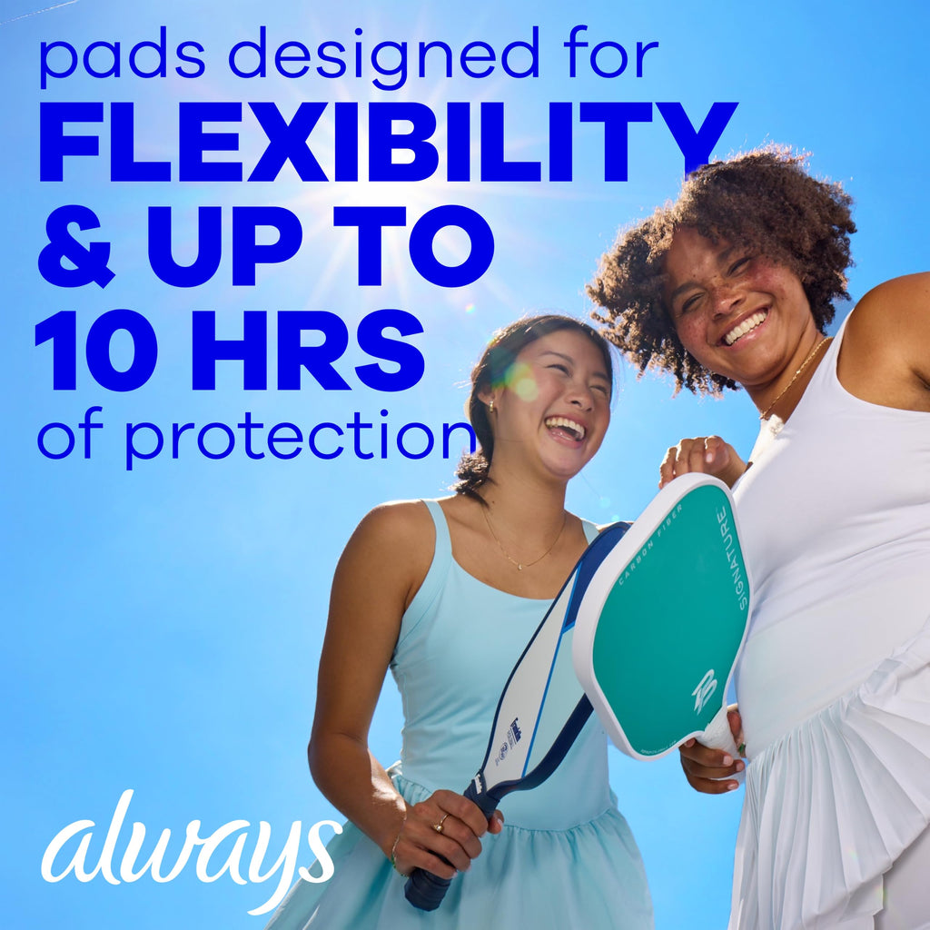 Always Infinity Feminine Pads for Women, Flexfoam Pads with Wings, Size 3, Extra Heavy Absorbency, Unscented, 84 Count (3 Packs of 28)