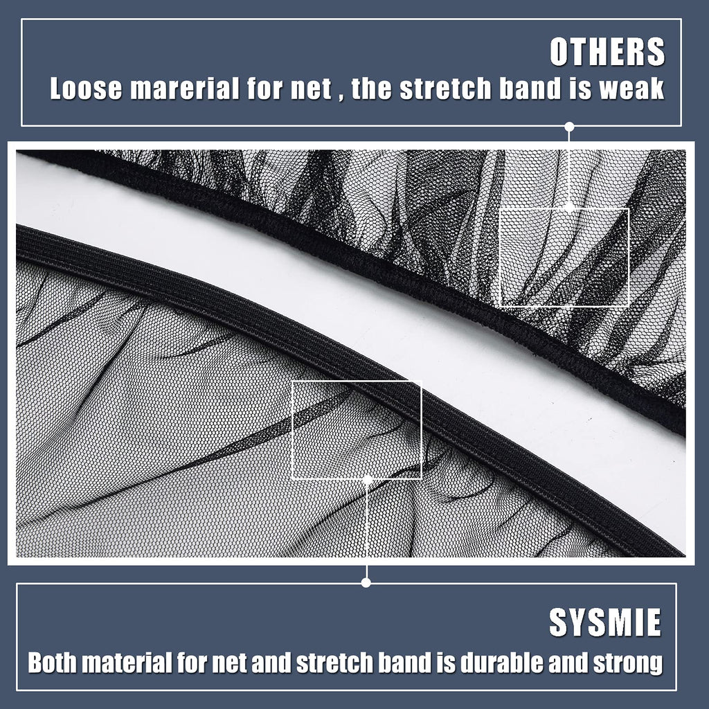 Sysmie Baby Mosquito Net for Infant Car Seat and Doona Stroller, White