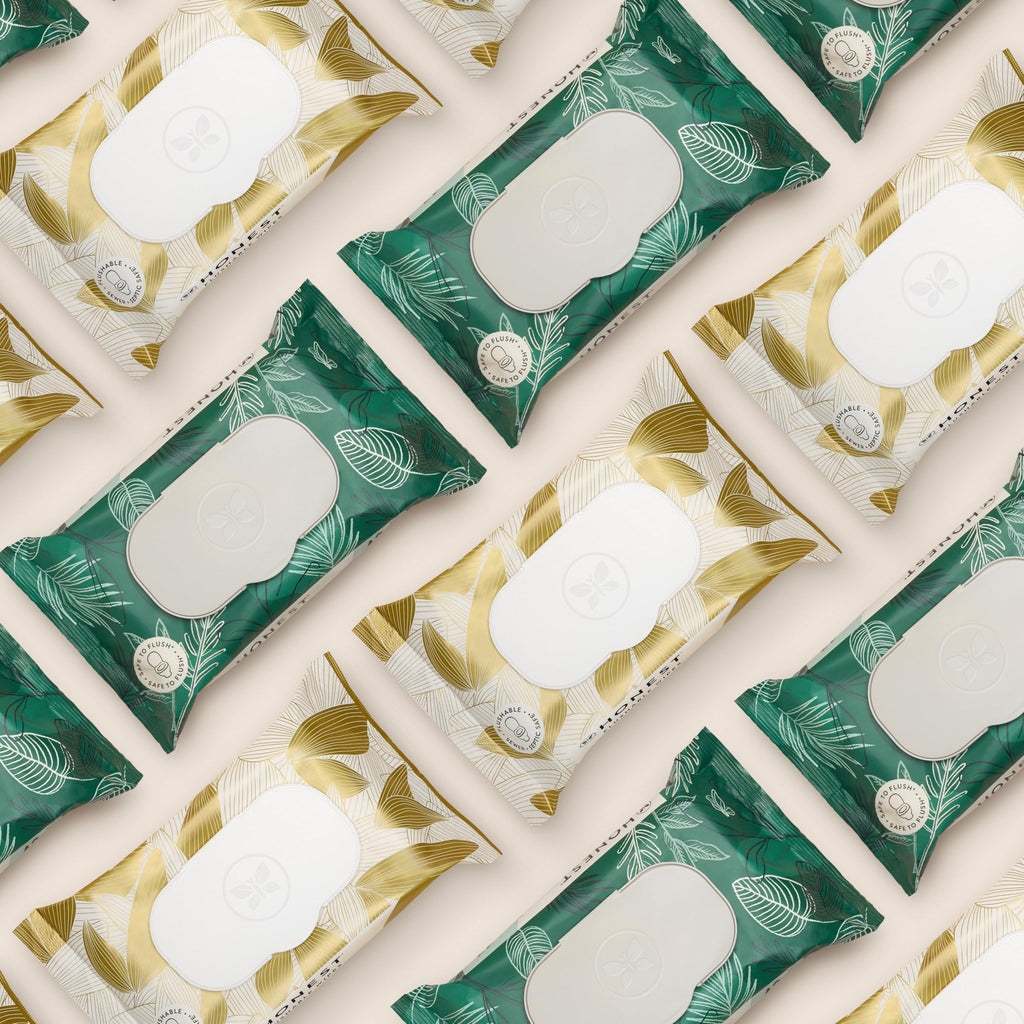 The Honest Company Flushable Wipes, Hypoallergenic, Gilded Wings, 126 Count