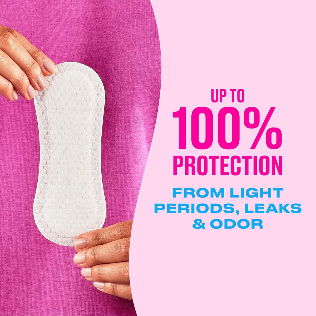 Carefree Panty Liners for Women – Regular, Unscented, Individually Wrapped, 54 Count
